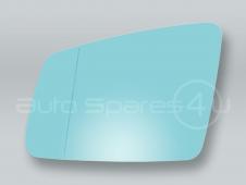Blue Heated Door Mirror Glass and Backing Plate LEFT fits 2010-2014 MB C-Class W204