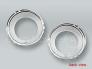 C63 AMG Chrome Front Fog Lamp Bezel Trim PAIR fits 2008-2011 MB C-Class W204