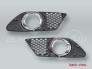 AMG-style Front Bumper Fog Light Grille PAIR fits 2008-2011 MB C-Class W204