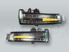 Door Mirror Turn Signal Lamps Lights PAIR fits 2010-2014 MB C-Class W204