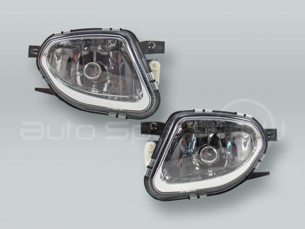 TYC Fog Lights Driving Lamps Assy with bulbs PAIR fits 2003-2005 MB E-class W211