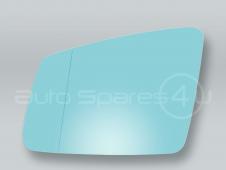 Blue Heated Door Mirror Glass and Backing Plate LEFT fits 2010-2016 MB E-class W212 C207