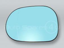 Blue Heated Door Mirror Glass and Backing Plate LEFT fits 1998-2001 MB ML-class W163