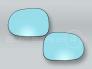 Blue Heated Door Mirror Glass and Backing Plate PAIR fits 1998-2001 MB ML-class W163