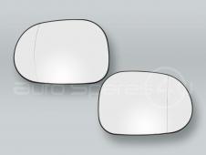 Heated Door Mirror Glass and Backing Plate PAIR fits 1998-2001 MB ML-class W163