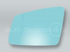 Blue Heated Door Mirror Glass and Backing Plate LEFT fits 2010-2013 MB S-class W221