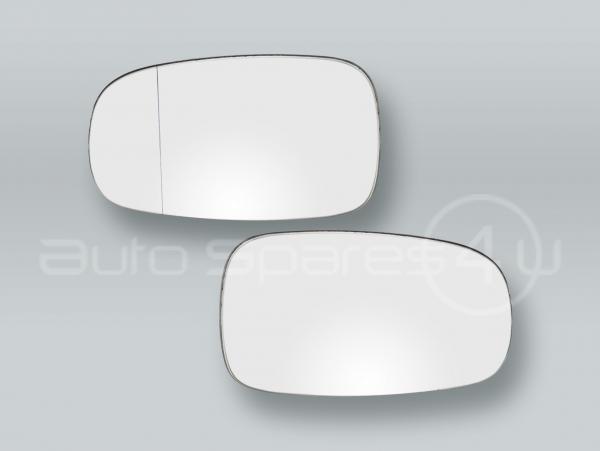 Door Mirror Glass PAIR fits 2003-2011 SAAB 9-3