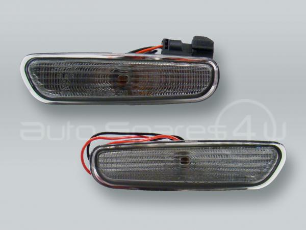 DEPO Front Smoke Bumper Turn Signal Lights Side Markers PAIR fits 1996-2000 VOLVO S40 V40
