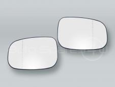 Heated Door Mirror Glass and Backing Plate PAIR fits 2007-2010 VOLVO S60 V70