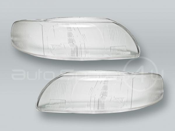 TYC Halogen Headlight Lens Headlamp Glass PAIR fits 2001-2004 VOLVO S60