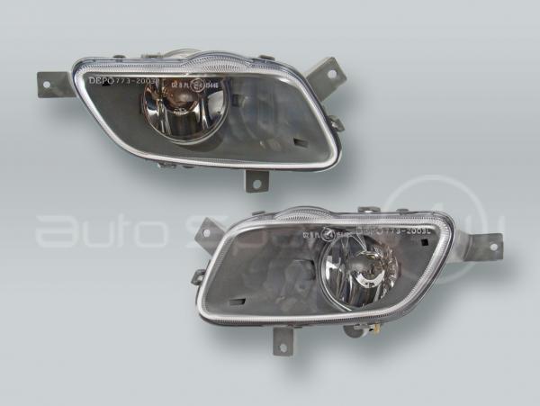 DEPO Fog Lights Driving Lamps Assy with bulbs PAIR fits 2005-2007 VOLVO V70