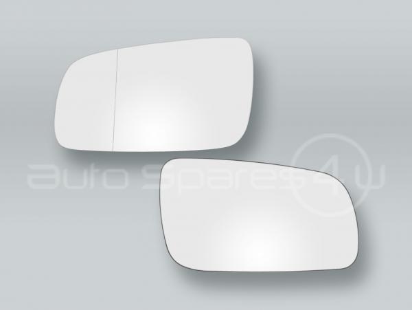 Heated Door Mirror Glass and Backing Plate PAIR fits 1999-2004 VW Jetta