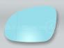Blue Heated Door Mirror Glass and Backing Plate LEFT fits 2005-2010 VW Passat