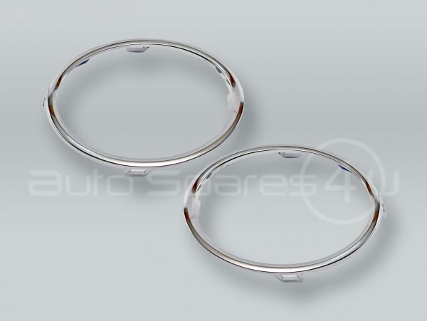 Chrome Front Fog Light Trim Bezel PAIR fits 2012-2017 VW Tiguan Chrome Front Fog Light Trim Bezel PAIR fits 2012-2017 VW Tiguan