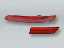 Red Rear Inner and Outer Bumper Reflector Cover LEFT fits 2015-2018 VW Touareg