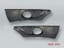 Front Bumper Fog Light Grille PAIR fits 2011-2014 VW Touareg